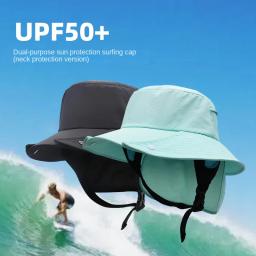 Chapéu de pescador destacável, protetor solar, boné de surfe, aba grande, safari aventura, pesca, secagem rápida, ciclismo, UPF50 Plus - Image 1
