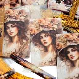 Scrapbook vintage adesivos, Vintage, Material feminino, criativo, decorativo, Scrapbook, Lixo, Diário, suprimentos, 30 pcs, lote - Image 4