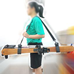 Esqui borad ombro transportadora cinta ajustável pólo de esqui ombro mão transportadora trela esportes ao ar livre acessórios de esqui - Image 4