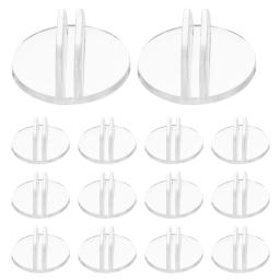 Suporte para cartões de visita, 50 peças suporte para cartão de mesa suporte de exibição de cartão de plástico transparente base suporte para sinal de loja 2.4x2.4x1cm - Image 1