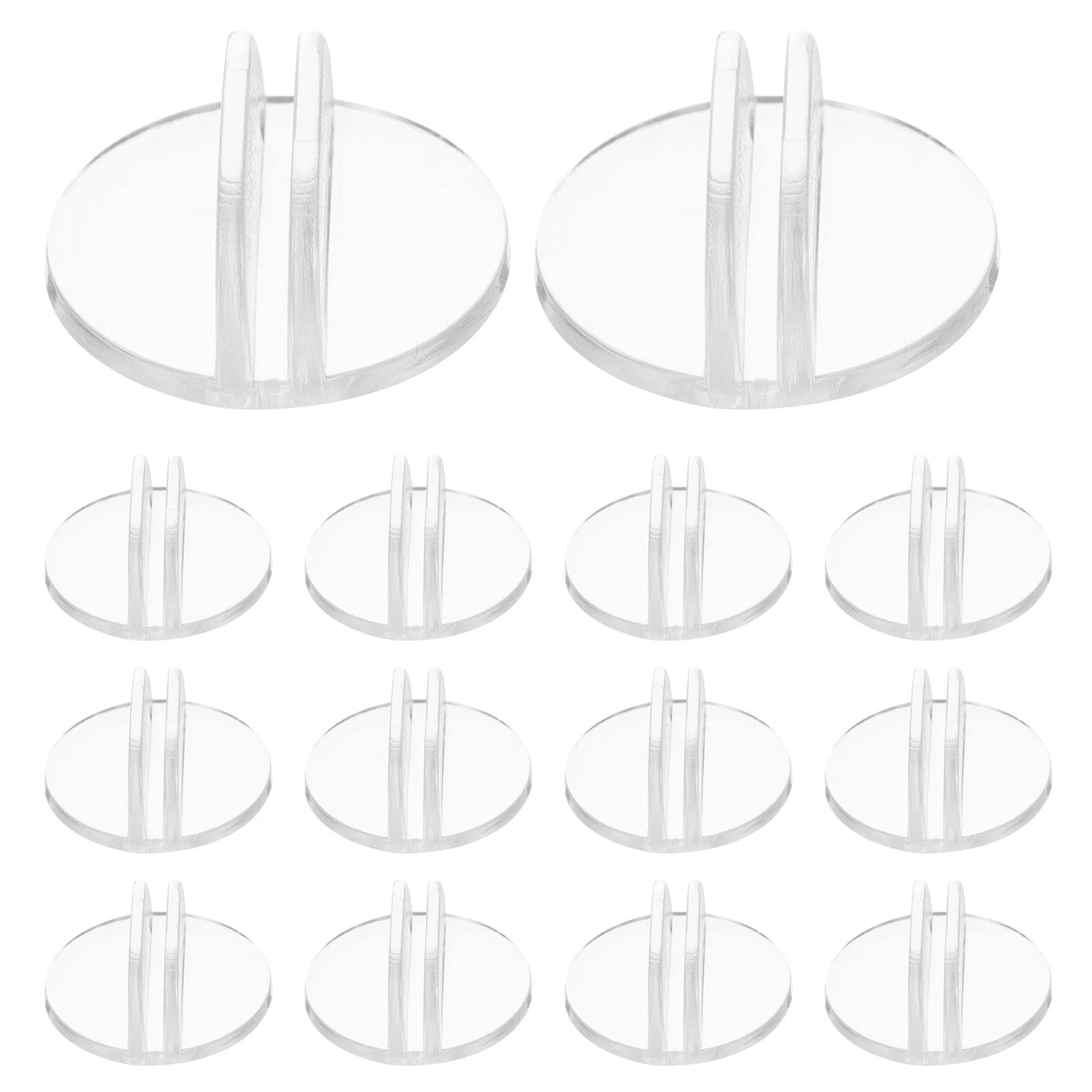 Suporte para cartões de visita, 50 peças suporte para cartão de mesa suporte de exibição de cartão de plástico transparente base suporte para sinal de loja 2.4x2.4x1cm - Image 1