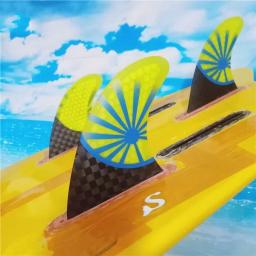Bilong futures plug prancha de surf barbatanas propulsor tri fin conjunto g7 tamanho fibra de vidro favo de mel com carbono quillas surf fin surf - Image 4