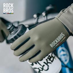 Luvas de ciclismo ROCKBROS ROAD TO SKY Luvas de dedo inteiro para bicicleta MTB homens e mulheres academia motocicleta respiráveis luvas de bicicleta - Image 4