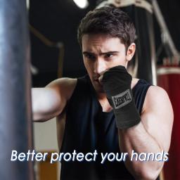 Bandagens De Boxe De Algodão Macio e Elástico, Envoltórios De Mão Para Sanda, Muay Thai, Karatê, Protege Punhos, Melhorando a Fitness - Image 2