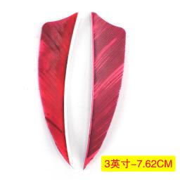 Penas naturais de Turquia para atirar flecha, varetas DIY Fletches, Fletches para tiro com arco e caça, acessórios do eixo, 3 pol, 4 pol, 20PCs - Image 3