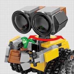 Filme clássico 200 + pçs mini robô wall-e moc blocos de construção modelo diy tijolos kits brinquedos criativos para crianças presentes adultos - Image 3