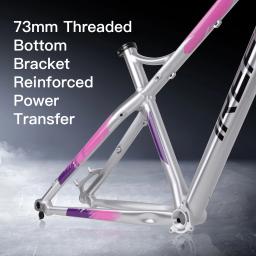 Bolany quadro de cauda dura 27.5 polegadas ultraleve 6061 liga alumínio mountain bike am mtb quadro 142x12mm através do eixo conjunto tigela livre - Image 4