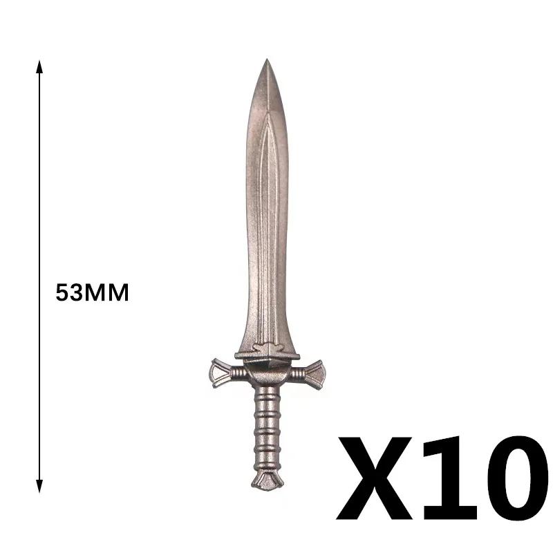 Medieval Militar Soldado Figura Arma Kit, Blocos de Construção Acessórios, Espada, Java, Arco, Flecha, Tridente, Martelo, Ax, Presentes Toy, K049 - Image 1