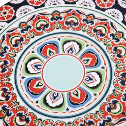 Tamborim mão tambor com aço inoxidável sinos, Dunhuang estilo percussão, instrumentos musicais, Red Flower tambores, Orff, 8" - Image 2
