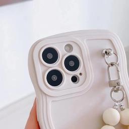 Pulseira floral high-end vintage para iPhone, estojo anti-queda, bordas onduladas, 11, 12 Pro, 13, 14, 15Pro Max, 78Plus - Image 5
