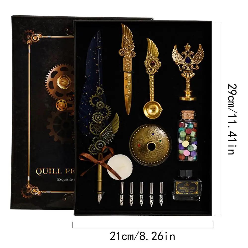 Caligrafia pena caneta conjunto com tinta, papelaria versátil Kit, completo para graduação - Image 1