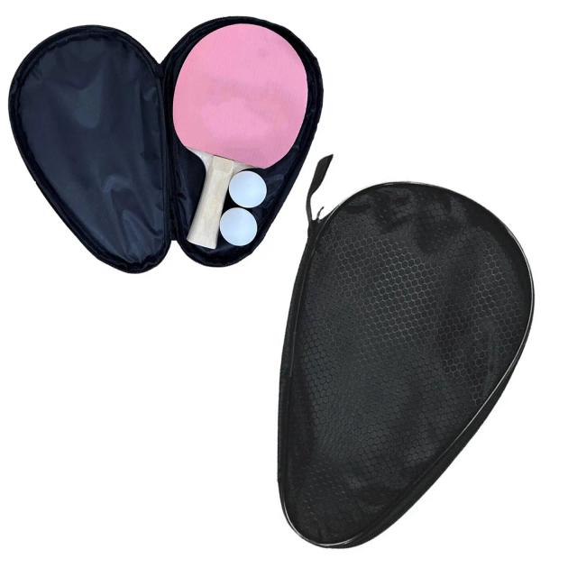 Raquete de Tênis de Mesa Tampa com Bolsa de Transporte, Capa e Acessórios para Viagem