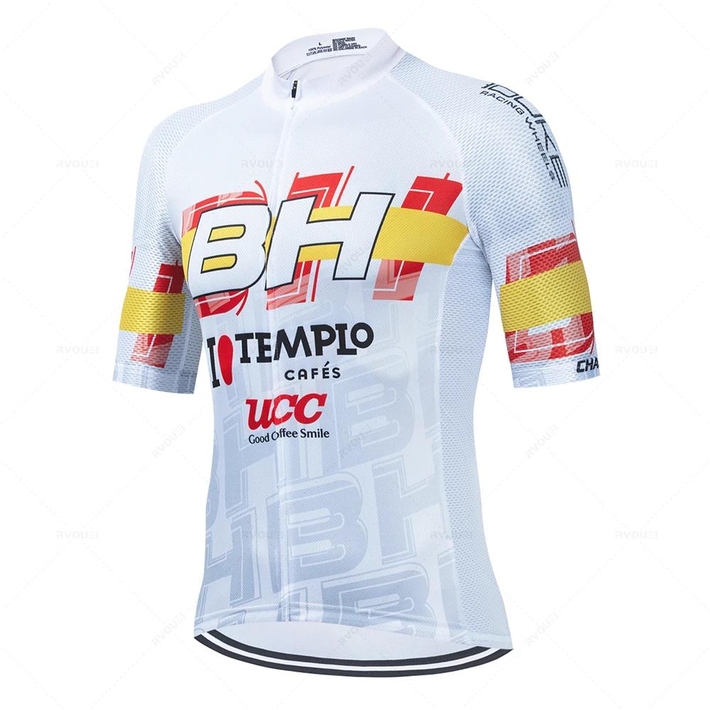 Novo conjunto de camisa de ciclismo de manga curta para homens anti-uv conjuntos de camisa de bicicleta bh pro equipe verão roupas de bicicleta maillot ciclismo hombre - Image 1