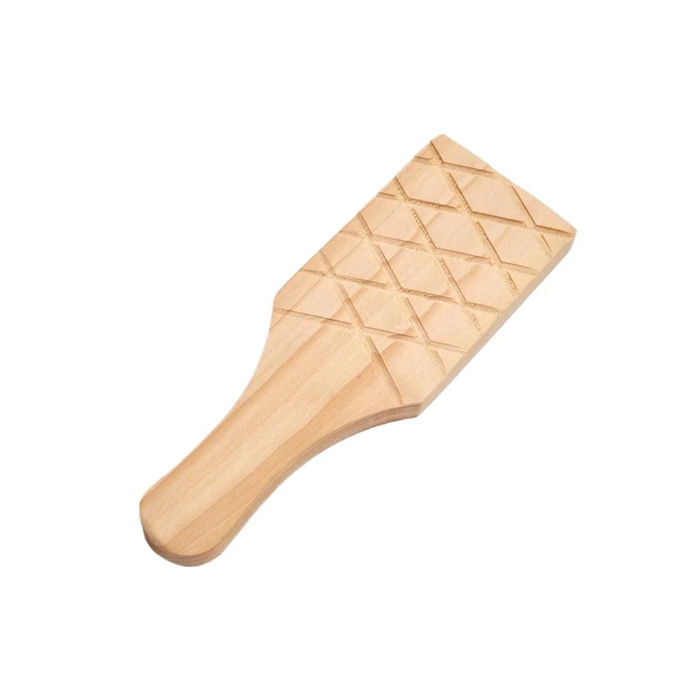 Martelo de madeira com dente Ferramenta profissional de cerâmica Placa de bater palmas de madeira maciça cerâmica Suprimentos de argila macia - Image 1