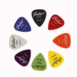 50 Pçs/set Palheta de Guitarra Elétrica Palhetas de Música Acústica Palheta 0.58/0.71/0.81/0.96/1.20/1.50mm Espessura Acessórios de Guitarra GYH - Image 3