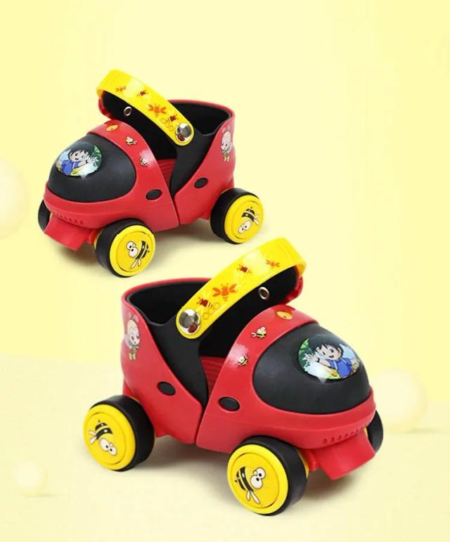 Patins Ajustáveis para Crianças com Segurança, Material Resistente e 4 Rodas para Uma Experiência de Patinação Confortável
