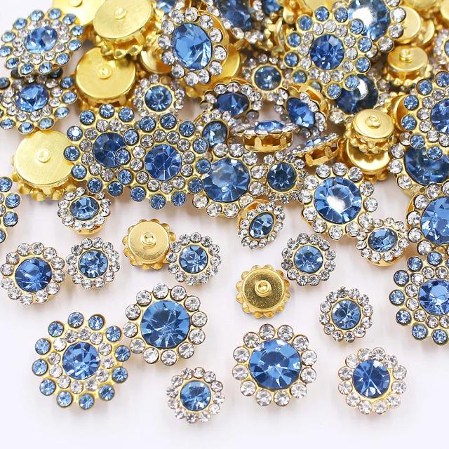 Kit de 100 Peças de Strass e Cristais Brilhantes para Decoração de Roupas e Artesanato