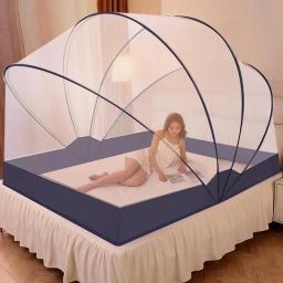 Mosquiteira portátil para adultos, Simples Camping Tent Bed Canopy, Rede de malha dobrável, Mosquiteiro respirável - Image 4