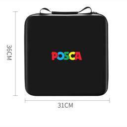 Estojo de lápis de cor uni para 72 marcadores, pôsteres posca, caneta de marca acrílica, conjunto completo, kit de desenho portátil para estudantes de arte - Image 6