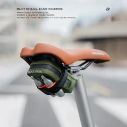 Rockbros mini saco de selim de bicicleta portátil mtb saco de armazenamento de bicicleta de estrada cauda compacto universal para todos os assentos saco de ciclismo - Image 5