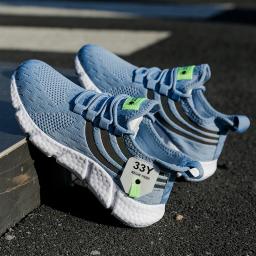 Homens tênis casuais verão respirável sapatos esportivos leve malha ao ar livre tênis de corrida atlético jogging tenis sapatos caminhada - Image 5