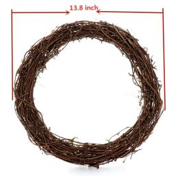 Rodada Rattan Grapevine Grinaldas, Rattan Vine Branch, guirlanda para DIY Artesanato, Natal Holiday Party Decorações, Fontes Do Casamento - Image 3