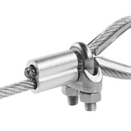 Ferros De Fio De Alumínio Corda De Fio De Aço, Durável Crimp Luva, Clipe De Fixação, Clipe De Cabo De Hardware, Duplo Furo, M1 a M12, 10-50Pcs - Image 5