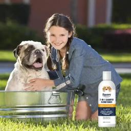 Natural Hidratante Dog Shampoo e Condicionador, Adequado para Pele Sensível, PH Equilibrado, Cachorro, 2 em 1 - Image 2