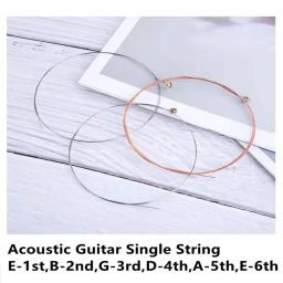 Cordas de guitarra acústica, acessórios para instrumentos musicais, medidores de corda simples, E, B, G, D, A, 012, 014, 024, 027, 035, 040 - Image 6