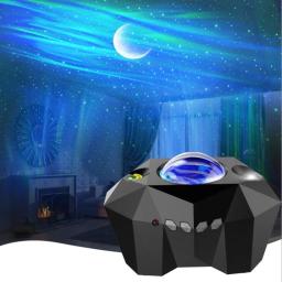 Nova galáxia lâmpada do projetor céu estrelado levou luz da noite para casa quarto decoração do quarto das crianças presente mesa de projeção lâmpadas de mesa - Image 1