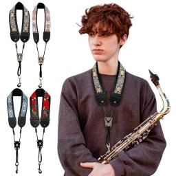 Universal Sax pescoço cinta, ajustável clarinete pescoço banda com fecho de gancho, saxofone cinta para Alto, tenor barítono soprano - Image 1