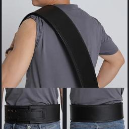Cinto De Ginástica De Couro Para Halterofilismo, Suporte Inferior Para Costas, Powerlifting, Cinto De Alavanca De Agachamento - Image 6