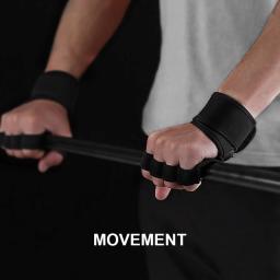 Kyncilor Luvas profissionais de fitness com ferro duro para uso externo com almofada de palma EVA espessada e resistente ao desgaste para proteção da palma - Image 2