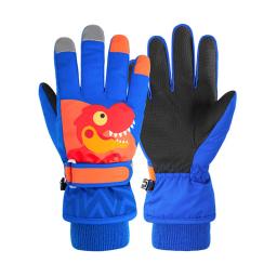 Luvas de coral grosso para crianças, luvas impermeáveis, criança, esqui, snowboard, esportes ao ar livre, neve, meninas, meninos, bebê, inverno - Image 4