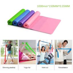 1pcs faixa de resistência látex yoga cinto de fitness elástico faixa de treinamento de força elástico - Image 3
