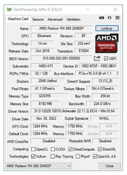 Mllse amd rx 580 8gb 2048sp placa gráfica de videogame gddr5 256bit pci express 3.0 × 16 radeon gpu rx580 8g - Image 6