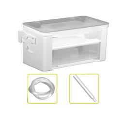 ABS Fishbowl Water Curtain Filter Box, Purificador de água superior, Low Water-Level, 3 em 1 - Image 3