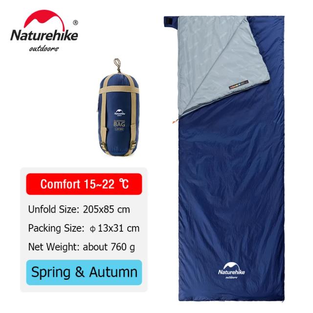 Saco de Dormir Ultraligeiro Naturehike em Algodão para Primavera e Verão, Ideal para Caminhadas e Acampamentos ao Ar Livre 2023
