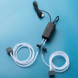 USB Bomba De Oxigênio Do Aquário Com Pedra Do Ar, Silencioso, De Alta Energia Eficiente, Mini Filtro Do Aquário, Acessórios Do Tanque De Pesca - Image 2