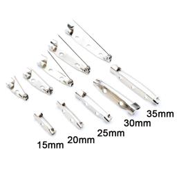 50pcs 15/20/25/30/35/40mm Comprimento Alfinetes De Segurança Broche Configurações Em Branco buquê De Casamento Broche de Base para A Tomada de DIY Apreciação 7 Cores - Image 3