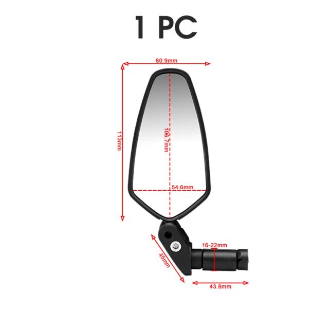 Espelho Retrovisor Zoyosports para Bicicletas com Rotação 360 e Ajuste de Ângulo para MTB e Ciclismo de Estrada