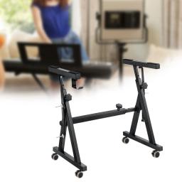 Suporte de teclado em forma de z para iniciantes, rotação ajustável, suporte do teclado musical, se encaixa 54, 61, 88 teclas, pianos - Image 1