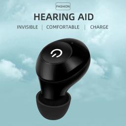 Recarregável Inner-Ear Discrição Aparelho Auditivo, Perda Auditiva, amplificador de áudio assistivo - Image 2