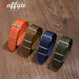Pulseira de relógio longa de nylon para homens e mulheres, pulseira esportiva militar, acessórios de relógio, 18mm, 20mm, 22mm - Image 1