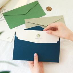 50 pçs/lote 22x11cm kraft papel vintage envelope cera selo para convites de casamento cartões festivais bênção carta ocidental - Image 3