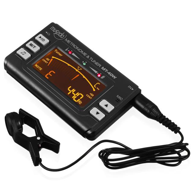 Afinador Digital 3 em 1 para Instrumentos de Vento: Sintonizador para Saxofone Alto, Flauta, Clarinete, Trompete e Tuba com Clip Captador