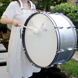Lã branca sentiu baquetas com cabo de madeira, tambor malho, acessório de percussão, peças de instrumentos musicais, alta qualidade - Image 1