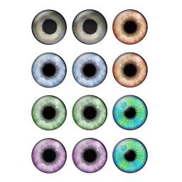 6 Pares Cão Gato Animais Eye Dolls Rodada Cabochão De Vidro Foto 8 A 25mm Demo Flat Back DIY Jóias Fazendo Suprimentos Atacado T014 - Image 2