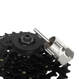 Kit de ferramentas de remoção de volante de bicicleta com chave de cassete 12 dentes mtb chave de remoção de roda dentada portátil ferramentas de reparo de bicicleta - Image 2