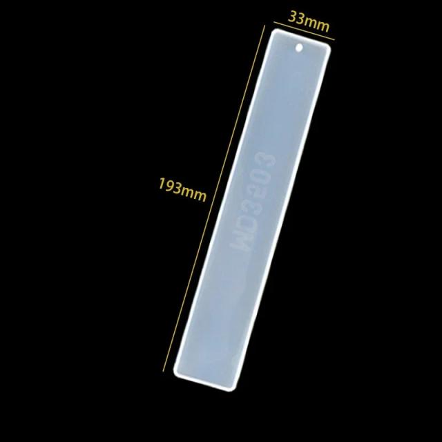 Molde de Marcador de Silicone para DIY: Penas, Instrumentos Musicais e Formato Retangular em Resina Fundida